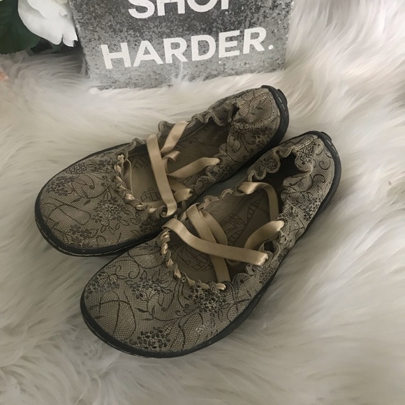 Jambu Kettle Too Taupe Brown Floral Ballet Flats - Picture 1 of 9
